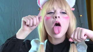 Waniliowo-Некопара skacze na wielkim kutasie i брызгается